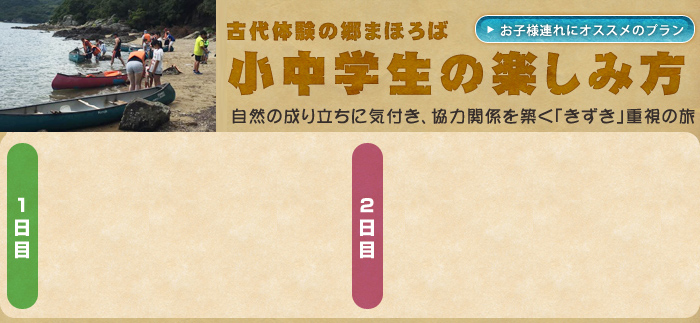 古代体験の郷まほろば・小中学生の楽しみ方